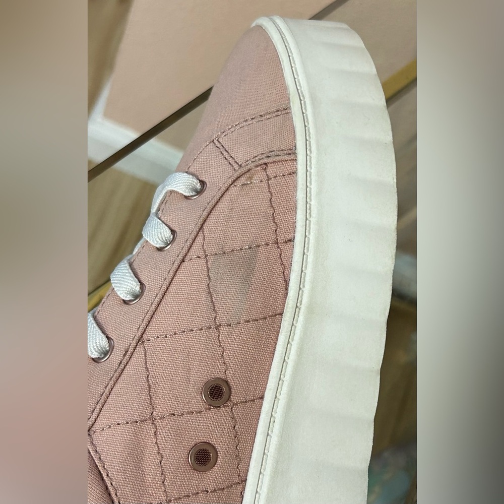 Roxy Blush Pink Chunky Platform Sneakers Size 10 - Picture 9 of 16